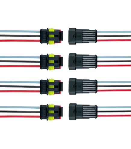 Connettori Elettrici Impermeabili 5 Pin Per Auto - 8 Set Con Terminali E Guarnizioni, Per Auto, Camion E Barche