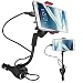 Produktbild Eximtrade Universal 3in1 Einstellbar 360° Drehung KFZ Handyhalterung Auto Wiege mit Zigarettenanzünder DC Anschlüsse und 2 USB Anschlüsse 2.1A Ladegerät für Apple iPhone 6/6s/6 Plus/6s Plus/7/7 Plus, Samsung Galaxy S6/S6 Edge/S6 Edge Plus/S7 Edge und andere Smartphones (Micro USB Kabel enthalten)
