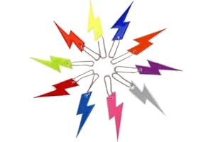 JOCXZI 10 pieces pendants - lightning ghost key chain children adults, reflectors school bag, reflectors children's bicycle for school bag backpack cycling walking running