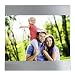 Produktbild Hama Portrait Bilderrahmen „Luzern“ für Foto-Größe 15 x 20 cm (Fotorahmen aus Metall, Matt, Zum Aufstellen, Samtrückwand, Echtglas) Silber