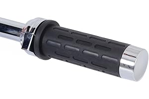 R&G RACING R&G Heated Grips with Chrome End Caps for 1 Inch Handlebars | Cruiser Style