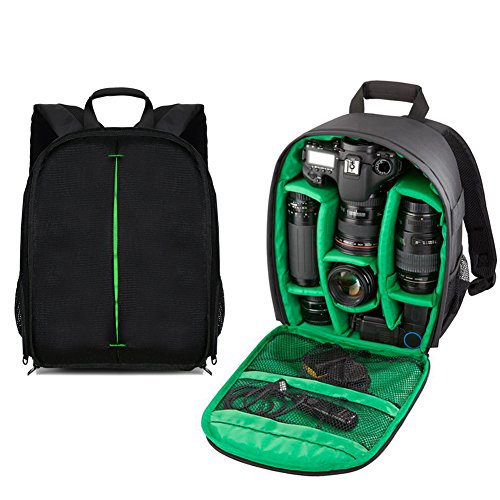 inseesi Sac pour Appareil photo environnement ext  rieur imperm  able Photographie SLR DSLR appareil photo sac    dos pour appareil photo et pour objectif pour Yongnuo Objectif 50  mm  35  mm  Nikon D5200 D5300 D7200  Canon 5D Mark II  etc  