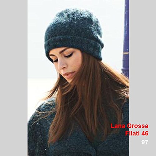 LANA GROSSA GARZATO Fleece, 2 – Petrol/Schwarz - 6