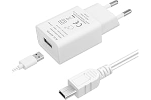 MYPIN Cargador para Vigilabebés, Mini USB, 5 V 1A, Adaptador de Corriente, Compatible con Varios Modelos de Vigilabebés