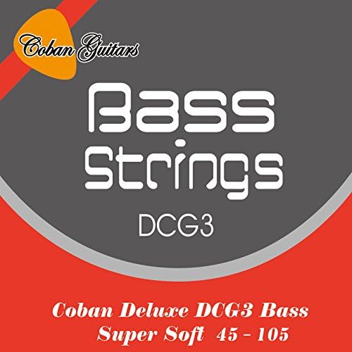 Coban Guitars Bass Strings Deluxe DCG3 Bass super soft also can be used on long scale (1 packet)