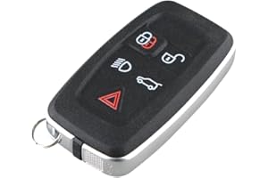 GZXNKEY Autoschlüsselgehäuse mit 5 Tasten für Land Rover Discovery 4 Range Rover Sport Vogue Evoque Funkschlüsselgehäuse