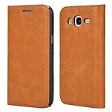 Wallet Design mit Geldbeutel und Kartenfächer - Die Samsung Galaxy J5 2015 hüllen Angebot Eins Kartenfäche für Bankkarte, Kreditkarten, Ausweis, Visitenkarten.