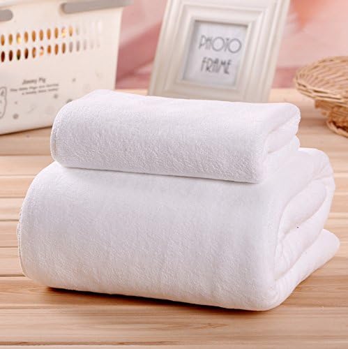 ZHFC Marriage towel towel gift pure cotton soft Wedding supplies 32 suit couple 140x70cm,white