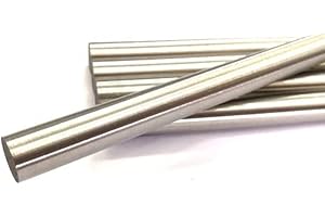 RISON-TITANIUM RISON Lot de 5 tiges rondes en titane GR5 de diamètre 5 mm de longueur 500 mm 50 cm de long 6-4 V 5 mm x 500 mm