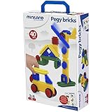 Miniland - Pegy Bricks, 40 piezas en estuche (94042)