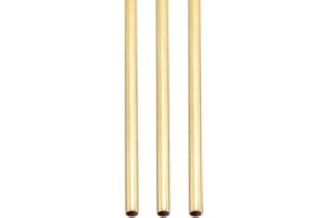 DTGN 300x2x0.2mm(L*OD*Grosor) Tubo Redondo de Latón - 3pcs Varilla de Latón Hueco Redondo Metal Tubos sin Costuras para Maquinaria Equipo Bricolaje Decorativo Marco Manualidades