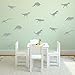 Price comparison product image Yanqiao 9Pcs/set Kids' Room Cartoons Dinosaur Vinyl Wall Stickers Removable Art Home Decorations DIY Wallpaper,Grey
