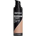 GOSH Dextreme Full Coverage Foundation 30ml I liquid, moisturising make-up for a flawless complexion I vegan face make-up with high coverage I cover pimples and dark circles I 004 Natural