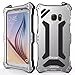 Produktbild wowaswill Wasserfest Metall Bumper für Galaxy S6 Edge (Silber),Armor Hybird CNC Alumininium Silikon Schutz Tasche Handy Hülle Outdoor Case Wasserfest/Stoßfest/Staubdicht