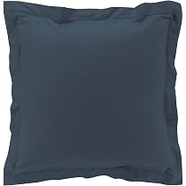 Drap Plat Percale Bleu 240x300 Cm - Coton De Qualité Pour Lit 2 Personnes