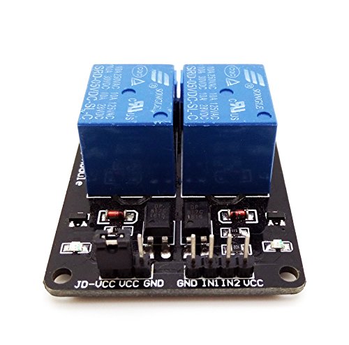 MaxDirectX 2 Kanäle RelaisModul Brett 5V Für Arduino PIC AVR DSP MCU Relay Module 5V 2-Kanal Relais Modul AC 250 V / DC 30V Erweiterung Entwicklungsmodul mit Optokoppler Schutz für Arduino / DSP / ARM / ARM / MSP430