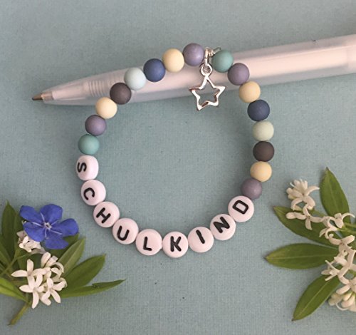 Schulkind-Armband-Jungen-Sommerfarben-mit-Sternanhnger