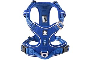 WINHYEPET True Love TLH56512 Harnais anti-traction extra réfléchissant et réglable en maille rembourrée et douce pour chiens de petite, moyenne et grande taille - pour la course à pied et la promenade