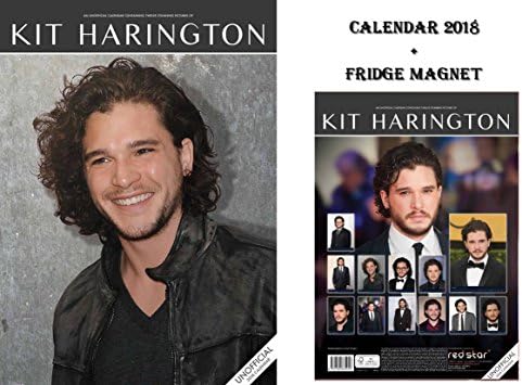KIT HARINGTON CALENDAR 2018 + KIT HARINGTON FRIDGE MAGNET