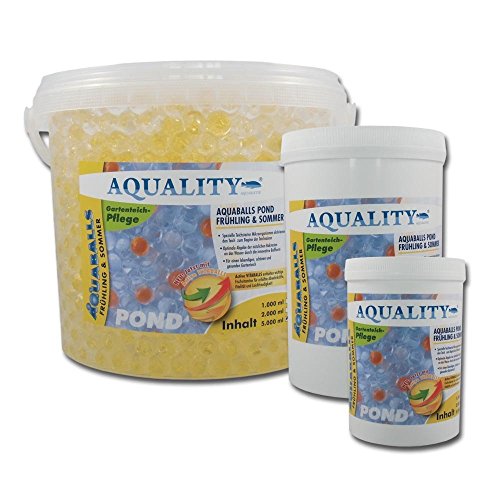 AQUALITY AQUABALLS POND Frühling & Sommer 2.000 ml (GRATIS Lieferung innerhalb Deutschlands – Effektive Mikroorganismen und in der innovativen Ballform zur Aktivierung des Gartenteiches besonders im Frühjahr & Sommer. Spezieller Teichstarter zur Aktivierung des Gartenteiches) - 4