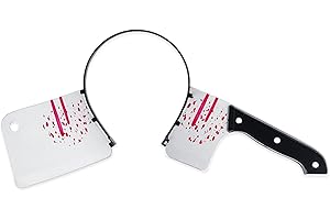 ROSAUI Knife Headband Halloween - Creepy Halloween Plastic Headband - Gruesome Knife Through Head Effect