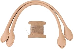 HZTYYIER 2Pcs Sangle Cuir Sac, Anse Sac a Main, Poignées de Sac à Main en Cuir Sangle de Remplacement pour Sangle de Sac à Main(Beige)