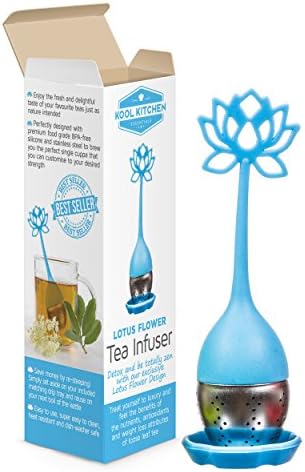 Loose Leaf long-handled Tea Infuser in Lotus design for Detox Herbal Teas