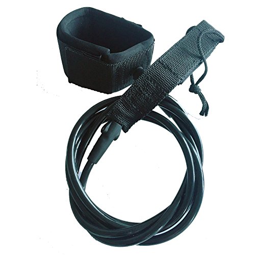 Letton Premium 1,8 m Leash de surf léger Emmêler 7 mm d'épaisseur pour tous les types de surf - Orange