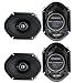 4) New Kenwood KFC-C6895PS 6x8" 720 Watt 3-Way Car Audio Coaxial Speakers Stereo RS.13399.00