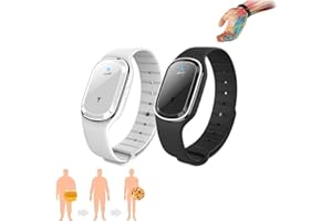ZUICC GFOUK Ultrasonic Wristband, Ultrasonic Body Contouring Wristbands, One Size, Black, White, Unisex, Adults, General Use