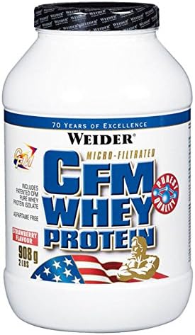 Weider CFM Whey Protein Isolate Muscle Mass Gain Creamy Shake 908g Neutral