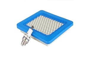 Moritale Air Filter Spark Plugs for Briggs & Stratton Lawnmower 491588 399959 491588S Replacement Parts Quantum Engines 625 650 675 Wolf 2058411 Honda (Air Filter * L7T Spark Plugs)