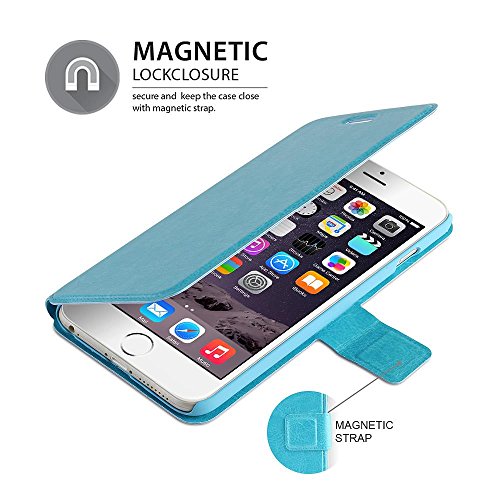 iPhone 6 Flip Case, iPhone 6s Flip Case, TheBlingZÂ® PU Leather Slim Flip Wallet Case Cover for iPhone 6 6s - Blue