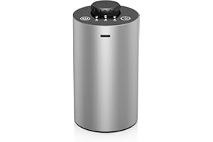 SHXMZS Diffusore di oli essenziali senza acqua, a batteria, senza fili, diffusore per aromaterapia, con temporizzazione e 3 livelli di nebbia, in lega di alluminio argento