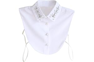 Hocaies Colletto Staccabile Donna Colletto Camicia Finto Donna Camicia Colletto Falso Colletto Camicia Bianco Mezzo Camicia Donna