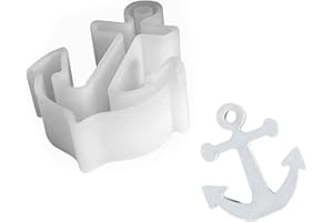 Hezhou stampi in silicone per ancora Stampi in silicone per colata portacandele in silicone e decorazioni stampi in gesso per versare stampi in silicone per candele profumate, sapone (ancora)