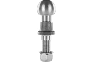 KR AGRAR Ackerschienenbolzen | Kugelkopf | 3,5 t Zulassung | TÜV-konform | Bolzen für Ackerschiene | mit Stopmutter & U-Scheibe | Kupplungskopf