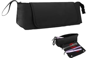 KTNYL Funda Airwrap, Funda Termica Plancha Pelo, Funda Plancha Pelo, Bolsa Plegable Para Utensilios de Peinado, Bolsa de Herramientas Para El Cabello, Con Almohadilla Térmica Para Proteger El Tablero