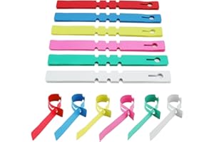 ZDNT 60 Pcs Plastic Plant Tree Tags Plant Labels Hanging Tree Labels Plant Markers Colored Plant Hanging Tags Wrap Around Hanging Tags