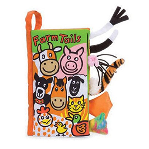 Malloom® colas animales libro de tela bebé de juguete Desarrollo Libros Aprendizaje y Educación libros (farm tails)