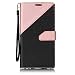 Produktbild LG V20 Hülle, Chreey [Kontrast Farben] Premium Ledertasche im Bookstyle Wallet Flip Case [Rose gold] + Kartenslot Standfunktion