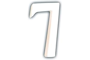 DECOPATCH Décopatch AC347O - Un support en papier blanc mâché 1,5x6x12 cm, Petit chiffre 7