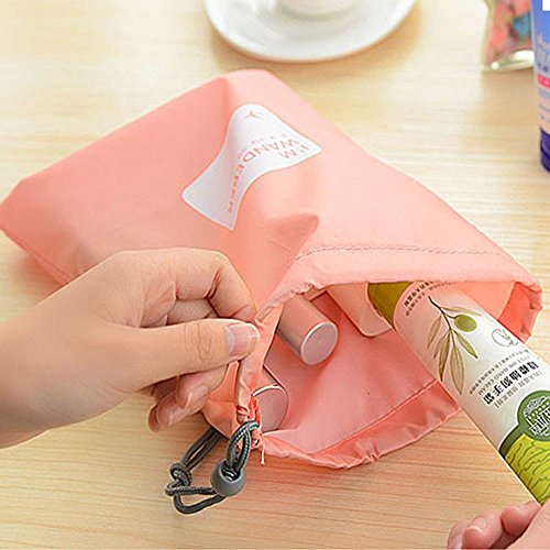 4 pieces Waterproof Travel Drawstring Bag Shoe Laundry Underwear Makeup Storage Pouch by Generic - 3