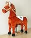 UFREE rocking horse, Height 35'',Giddy up Go Go Pony for Ages 3-5 Years, Safe Toy Really Go with Wheels