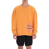 Dagi Erkek Cep Detaylı Sweatshirt Pamuklu &Ouml;rme Turuncu