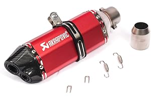 RTGE 51mm Tubo marmitta di Scarico Moto 2 Pollici in Acciaio Inox