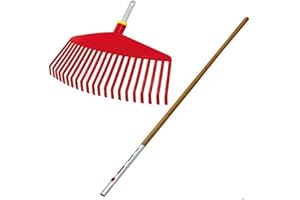Wolf-Garten 71AAO003650 Kunststoffbesen mit Holz-Stiel Ui-M/ZM 140 (P786) NEU2018, Rot, 145 x 25 x 26 cm