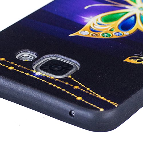 Samsung Galaxy A5 2016 / SM-A510 Hülle, Chreey [Prägemuster] Full Body Cover Bumper Case Weich TPU Silikon Handyhülle Matt Kratzfeste Anti-Rutsch Schutzhülle Backcover [Diamant Schmetterling] - 5