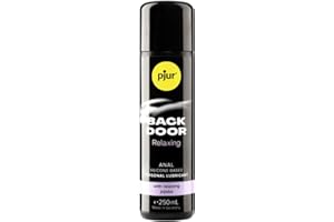 pjur BACK DOOR Relaxing Silicone Anal Glide - Lubricante anal de silicona - para sexo anal intenso - lubricación extralarga (250ml)