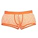 Produktbild taottao Herren Mesh Unterwäsche Pants transparent Siehe Durch Boxer Cute Slip kurz, orange